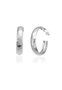 Heliophilia Silver Pendientes en tono plateado VDKP2122